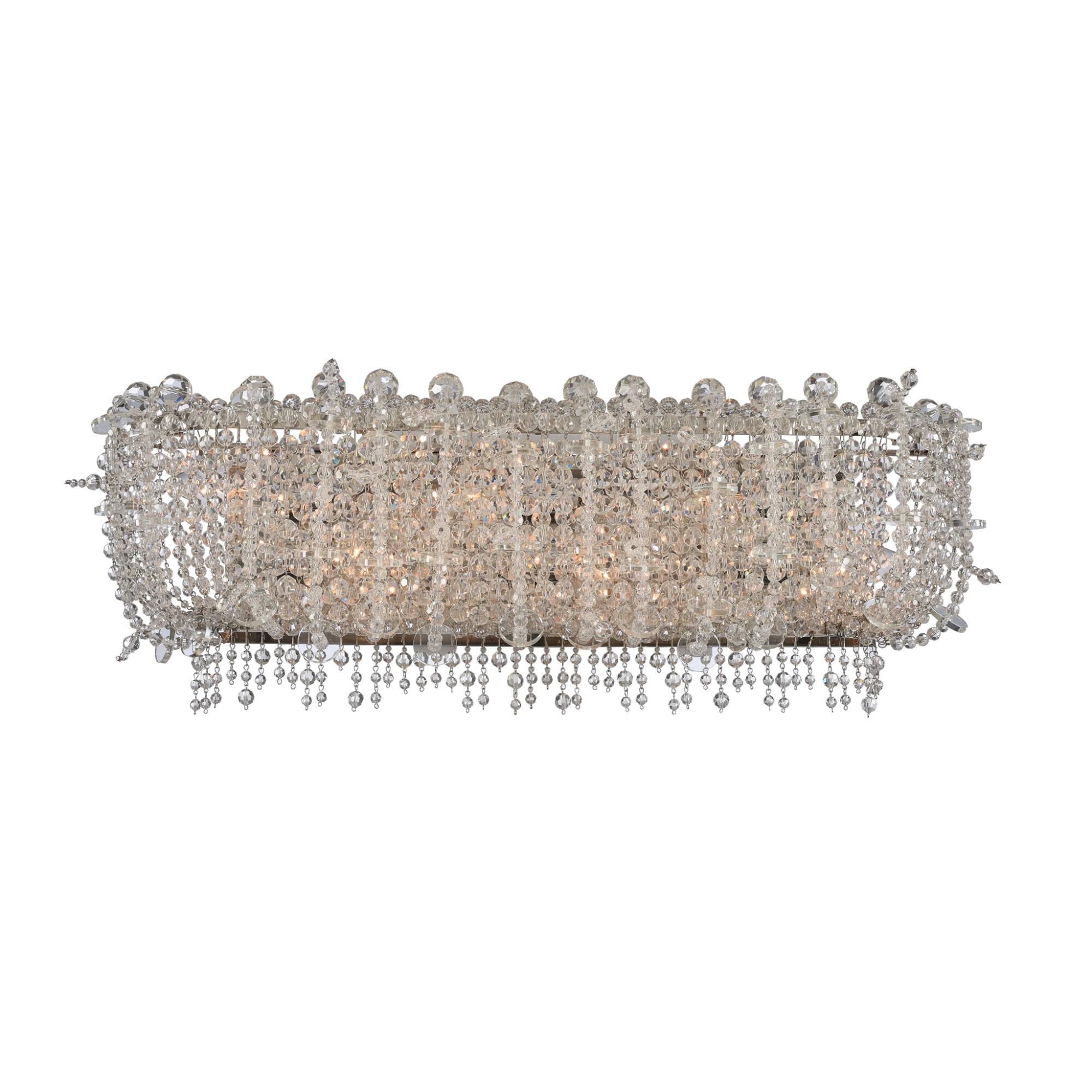 Shown in Chrome finish and Firenze Clear crystal